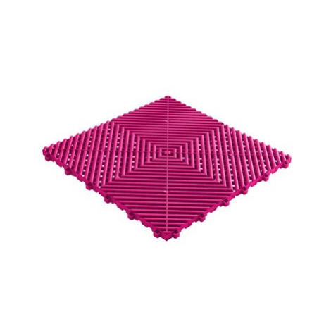 Swisstrax dlaždice modulární podlahy typu Ribtrax Pro 40×40 cm barva Carnival Pink růžová