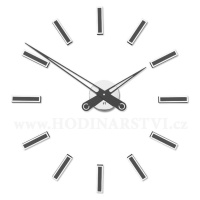 Designové nalepovací hodiny Future Time FT9600TT Modular titanium 60cm