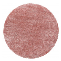 Ayyildiz koberce Kusový koberec Brilliant Shaggy 4200 Rose kruh - 160x160 (průměr) kruh cm
