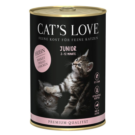 Cat´s Love Junior kuřecí 6 × 400 g Cat's Love