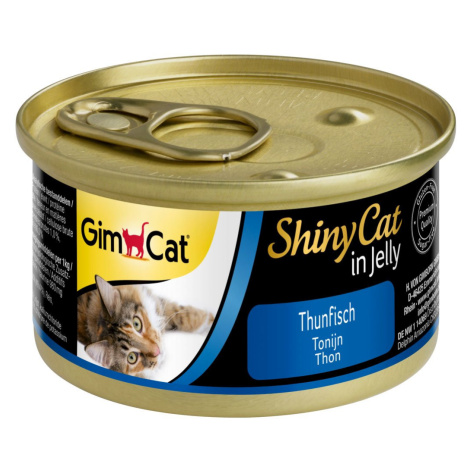 GimCat ShinyCat tuňák v želé 24 × 70 g