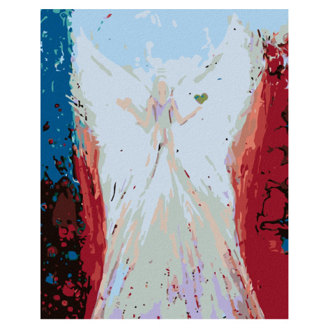 Malování podle čísel - ANDĚLÉ OD LENKY -BALANCE ANGEL Rozměr: 40x50 cm, Rámování: vypnuté plátno