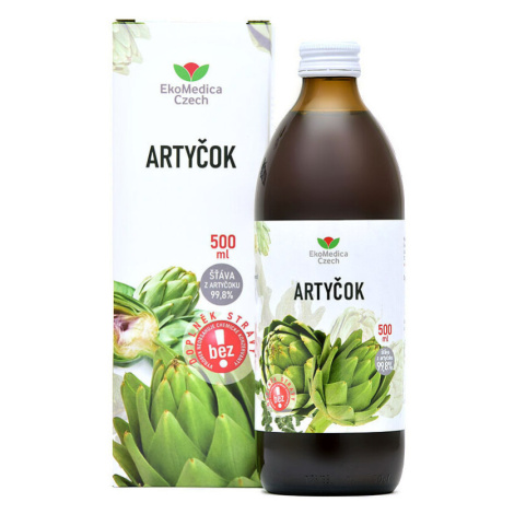 Artyčok šťáva z artyčoku 99,8% 500ml EKOMEDICA