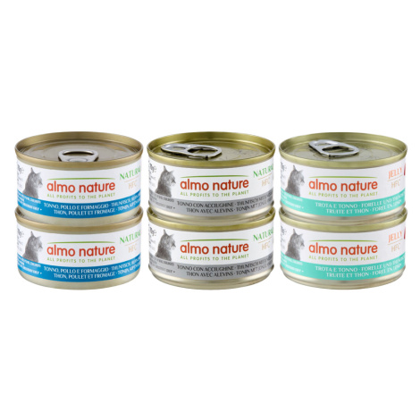 Almo Nature HFC Natural 24 x 70 g výhodné balení - Mix tuňák 3 druhy