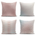 Sada 4 povlaků na polštáře Minimalist Cushion Covers All About Pastel, 45 x 45 cm