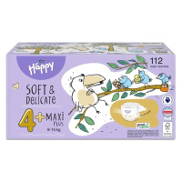 Happy Soft&Delicate 4+ dětské pleny 9-15kg 112ks