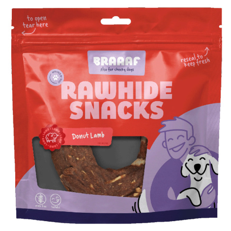 Braaaf Donut jehněčí s treskou - Ø 10-12 cm (1 kus)