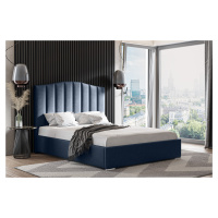 Eka Čalouněná postel MARGOT - Kronos 180x200 cm Barva látky: Modrá (08), Úložný prostor: S kovov