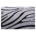 Berfin Dywany AKCE: 275x100 cm s obšitím Protiskluzový běhoun na míru Zel 1014 Silver (Grey) - š