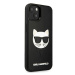 Karl Lagerfeld KLHCP13SCH3DBK hard silikonové pouzdro iPhone 13 Mini 5.4" black 3D Rubber Choupe