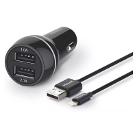 Philips Philips DLP2357V/10 -Nabíječka do auta 2xUSB/12V + kabel USB/lightning konektor