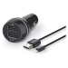 Philips Philips DLP2357V/10 -Nabíječka do auta 2xUSB/12V + kabel USB/lightning konektor