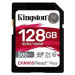 Kingston SDXC karta 128GB Canvas React Plus SDXC UHS-II 300R/260W U3 V90 for Full HD/4K/8K