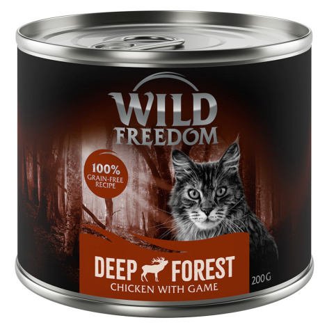 Výhodná balení 12 x 200 g - Deep Forest - zvěřina & kuře Wild Freedom