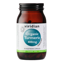 VIRIDIAN Turmeric 400 mg Organic 90 kapslí