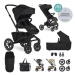 EASYWALKER Kombinovaný kočárek Jimmey Pepper Black XXL AIR + RWS + Jackey XL Shadow Black