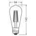 OSRAM OSRAM LED Vintage 1906 Edison, zlatá, E27, 7,2 W, 824, stm.