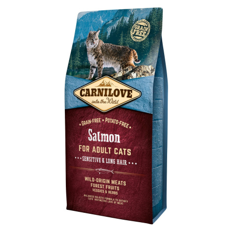 Carnilove Cat Grain Free Salmon Adult Sensitive & Long Hair 6 kg