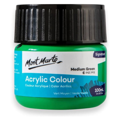 Akrylová barva Mont Marte,100ml, zelená (Medium Green)