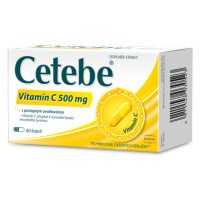 Cetebe Vitamín C 500mg cps.60