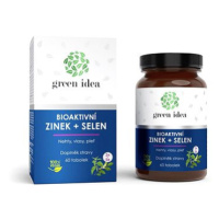 GREEN IDEA Bioaktivní Zinek + Selen 60 tobolek