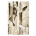 Koberec Elisa PF133 hnědý / béžový, mozaika / květy