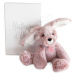 Plyšový zajíček Bunny Sweety Mousse Histoire d’ Ours v dárkovém balení růžový 25 cm od 0 měsíců