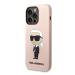 Karl Lagerfeld KLHMP14XSNIKBCP hard silikonové pouzdro iPhone 14 PRO MAX 6.7" pink Silicone Ikon