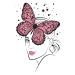 Ilustrace Lady Butterfly1, Martina Pavlova, (30 x 40 cm)