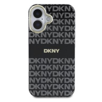 DKNY PC/TPU Repeat Pattern Tonal Stripe Magsafe Zadní Kryt pro iPhone 16 Black