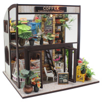 2Kids Toys Miniatura domečku COFFEE hnědá