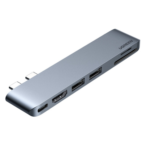 UGREEN CM380 adaptér USB-C 6 v 1 pro MacBook Air / Pro (šedý)