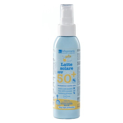 laSaponaria Opalovací mléko pro děti a citlivou pokožku SPF 50+ BIO 125 ml