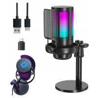 Mikrofon K Hernímu Počítači Pop-filter Kondenzátorová Funkce Ztlumit Usb