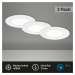 BRILONER 3ks sada LED vestavné svítidlo, pr. 8,5 cm, 4,9 W, bílé IP44 BRI 7113-436