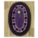 Koupelnový kobereček Jarpol fialový