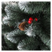 Umělý vánoční stromek jedle s červenou jeřabinou a šiškami