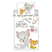 Jerry Fabrics Dětské bavlněné povlečení do postýlky Tom & Jerry TJ050