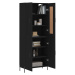 vidaXL Skříň highboard černá 69,5 x 34 x 180 cm kompozitní dřevo