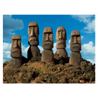 Fotografie Easter Island Heads forward frown, Don Farrall, (40 x 30 cm)