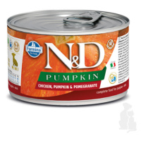 N&D DOG PUMPKIN Puppy Chicken & Pomegranate Mini 140g + Množstevní sleva Sleva 15% 1+1 zdarma