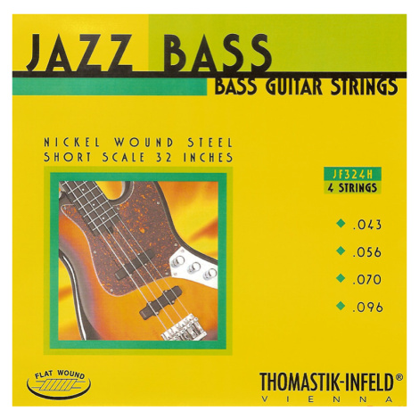 Thomastik JAZZ FLAT WOUND HOFNER JF324H (32") - Struny na baskytaru - sada