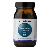 VIRIDIAN Magnesium Citrate with Vitamin B6 90 kapslí