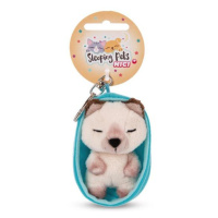 NICI 48838 Plyšová klíčenka Sleeping Pets kočka 8cm siamská