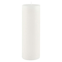 Bílá svíčka Ego Dekor Cylinder Pure, doba hoření 60 h