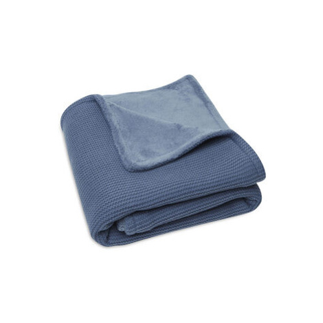 Jollein Deka pletená - fleece 75x100 cm Basic Knit Jeans Blue