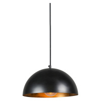 Industriální závěsná lampa černá se zlatem 35 cm - Magna Eco