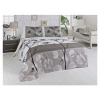 Lehký bavlněný přehoz přes postel na dvoulůžko Belezza Grey, 200 x 230 cm