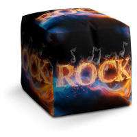 Sablio Taburet Cube Rock: 40x40x40 cm