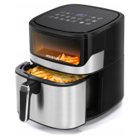 Fritéza bez tuku airfryer 1600W 6,5 l programů okno Aigostar